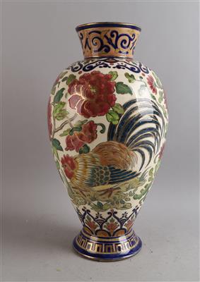 Vase, Zsolnay, Pécs um 1880/90, - Antiquitäten