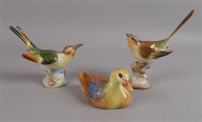 Ente, 2 Vögel, Herend, - Antiquariato