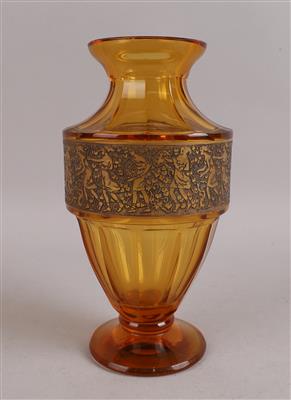 Vase, Fa. Moser, Karlsbad um 1925, - Antiquitäten