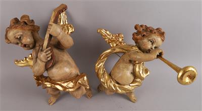 K. Verra - 2 musizierende Putti, - Works of Art