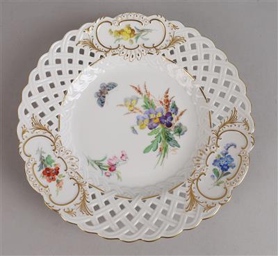 Meissen Gitterteller, - Antiquariato