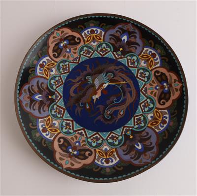 Cloisonné Teller, - Works of Art