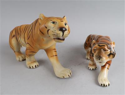 2 Tiger, Royal Dux, - Antiquitäten