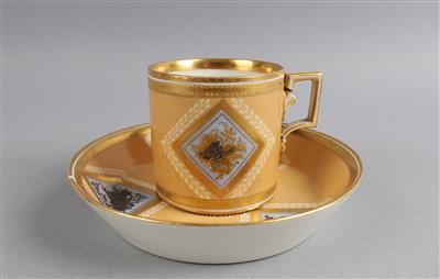 Tasse mit Untertasse, Kaiserl. Manufaktur, Wien 1796/1803 - Starožitnosti