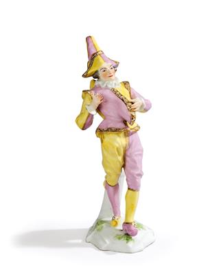 Groteske Harlekinfigur, deutsch, 19. Jh., - Antiquitäten