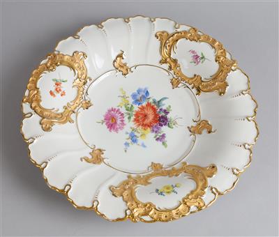 Meissen Prunkteller, - Antiques