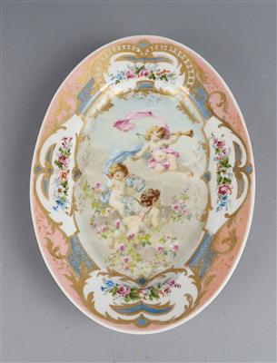 Ovale Schale, J. Pouyat, Limoges, - Antiques