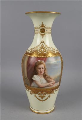 Vase, Franz Dörfl, Wien Ende 19. Jh., - Antiques