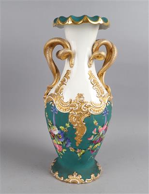 Vase mit Schlangenhenkeln, Fischer  &  Mieg, - Antiquariato