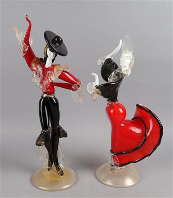 Paar Flamenco Tänzer, Murano, - Works of Art
