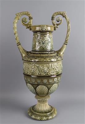 Henkelvase, Fischer, Budapest Ende 19. Jh., - Antiquariato