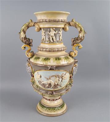 Historismus Henkelvase, Schütz, Blansko um 1880/90, - Starožitnosti