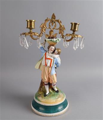 Kerzenständer, Böhmen Mitte 19. Jh., - Antiquitäten