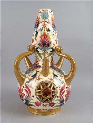 Tulpenvase, Fischer, Budapest Ende 19. Jh., - Antiquariato