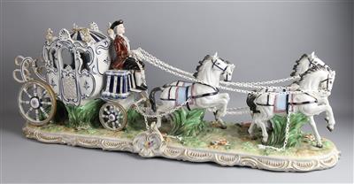 Kutsche mit vier Pferden, - Works of Art