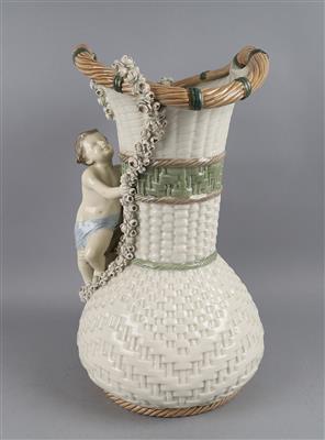 Große Vase mit Putti, Amphora, - Antiquariato