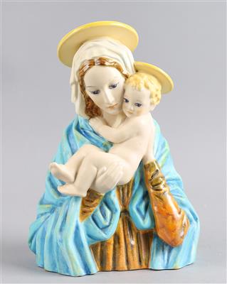 Rudolf Podany, Madonna mit Kind, Ausf. Keramos, - Antiquitäten