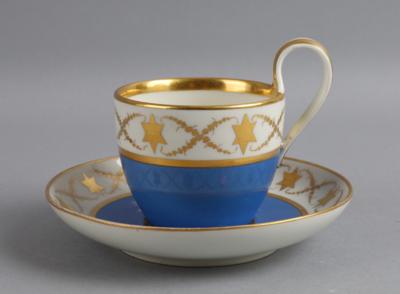 Tasse mit Untertasse, Kaiserliche Manufaktur, Wien 1824, - Works of Art