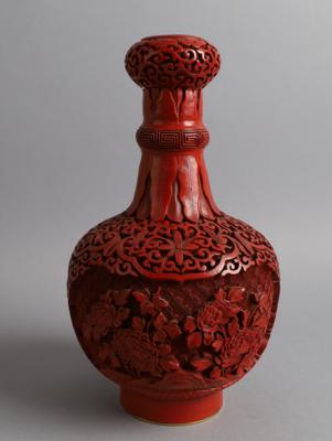 Rotlack-Vase, China, Mitte 20. Jh., - Antiquariato