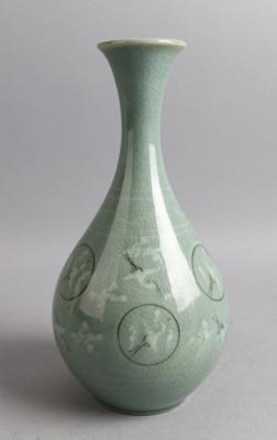 Seladon glasierte Vase, Korea, 20. Jh., - Antiquariato