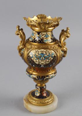 Französische Cloisonnévase, - Works of Art