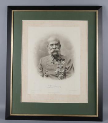 Porträt Kaiser Franz Joseph I., - Antiquariato