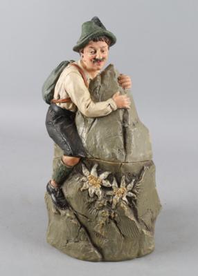 Tabakdose in Form eines Bergsteigers, Johann Maresch, Aussig an der Elbe, - Works of Art