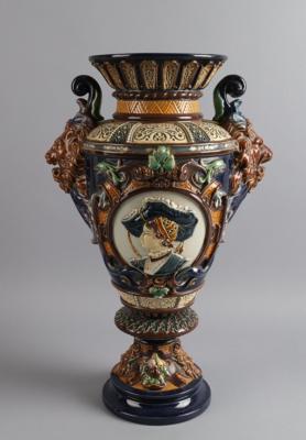 Historismus Vase, Gerbing  &  Stephan, Bodenbach um 1880, - Works of Art