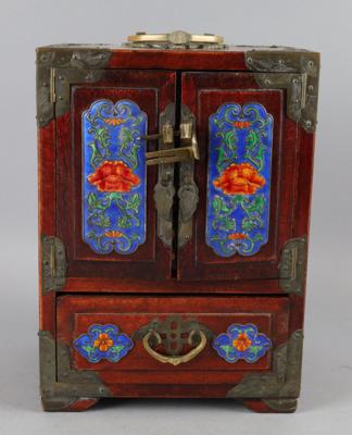 Kleines Kabinett-Schmuckkästchen, China, - Antiquitäten