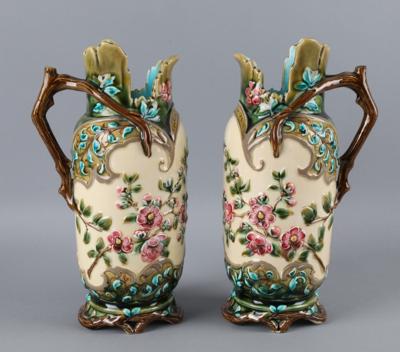 Paar Vasen, Gebrüder Schütz, Olomutschan, - Antiquitäten