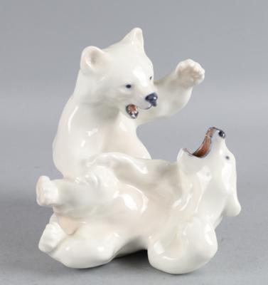 Zwei kämpfende Eisbären, Royal Copenhagen, - Works of Art