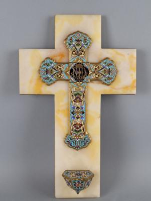 Cloisonné Kreuz, - Antiquariato
