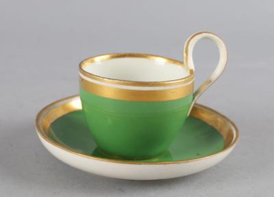 Kindertasse mit Untertasse, Kaiserliche Manufaktur Wien 1834, - Antiquariato