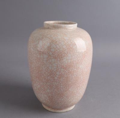 Augarten Vase mit Krakeleeglasur, - Antiquariato