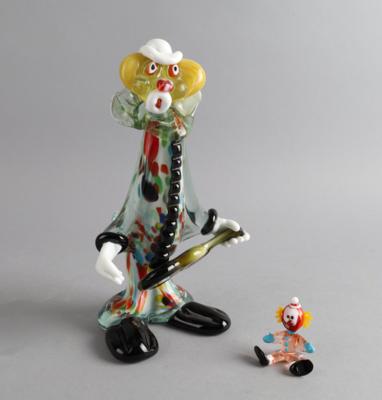 2 Clowns, Murano, - Antiquariato