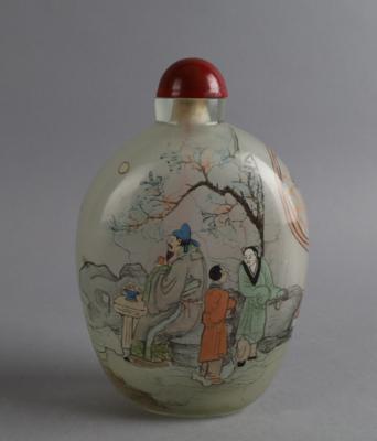 Großes Snuff Bottle, China, 2. Hälfte 20. Jh., - Antiquitäten