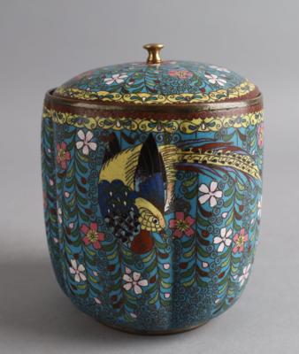 Cloisonné Dose, Japan, Meiji Periode (1868-1912), - Starožitnosti