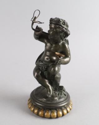 Putto als Öllampe, - Antiquariato