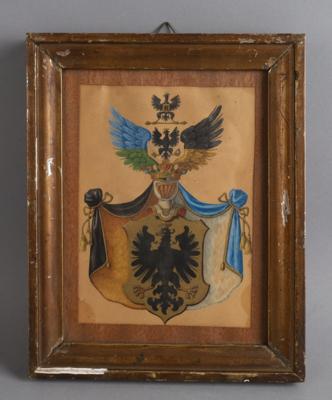 Wappen der Familie Schmidtganz, - Starožitnosti