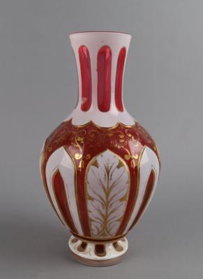 Vase, Gräfl. Schaffgott'sche Josephinenhütte, Schreiberhau um 1860, - Antiquitäten