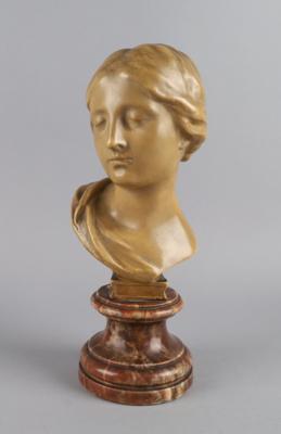 Fritz Kochendörfer (1871 - 1942), Büste einer jungen Dame, - Antiquitäten