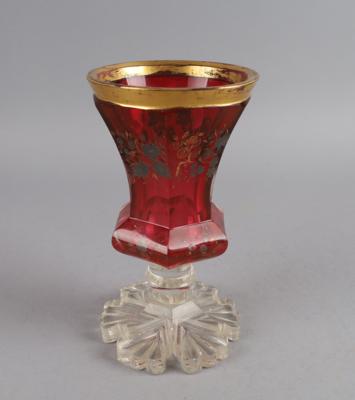 Fußbecher, Böhmen um 1840, - Antiquariato