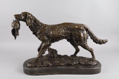 Jagdhund mit Rebhuhn, - Antiquariato