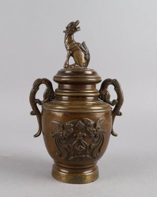 Bronze Koro, Japan, Meiji Periode, - Works of Art