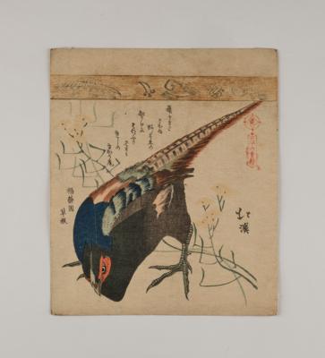 Drei japanische Farbholzschnitte: a) Totoya Hokkei (1780- 1850) - Antiquariato