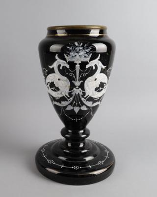 Fußvase, Böhmen um 1880, - Antiquariato