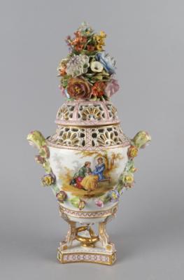 Potpourri Vase, Sächsische Porzellanfabrik zu Potschappel von Carl Thieme, 1888-1901, - Works of Art