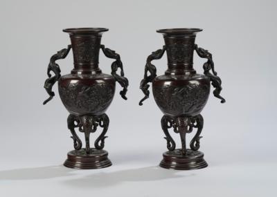 Paar Vasen, Japan, Meiji Zeit, - Works of Art