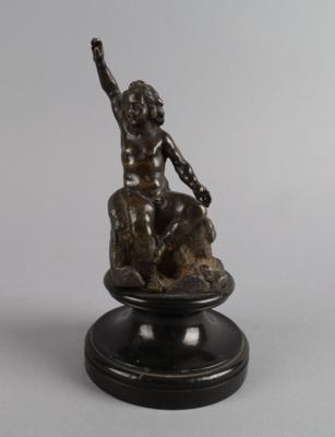 Putto auf Fels, - Antiquariato