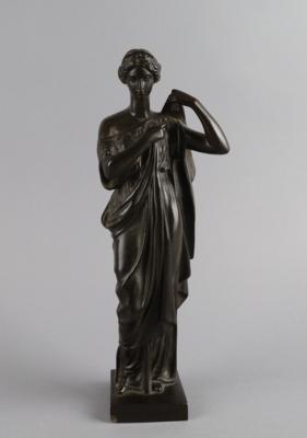 Bronze einer antikisierenden Dame, - Antiquariato